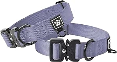 Collier Chien Moyen Tactique Renforcé - Nylon 1000D, Boucle Métal Rapide