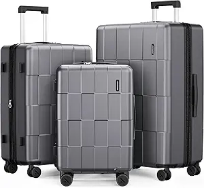 Ensemble 3 Valises Rigides SHOWKOO Légères Extensibles - Serrure TSA