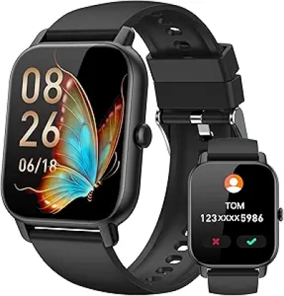 Montre Connectée Homme Femme 1.85" - Appels, 112 Sports, IP68