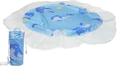 Piscine de Plage Bébé Pliable - Bassin pour Enfants 1-3 ans