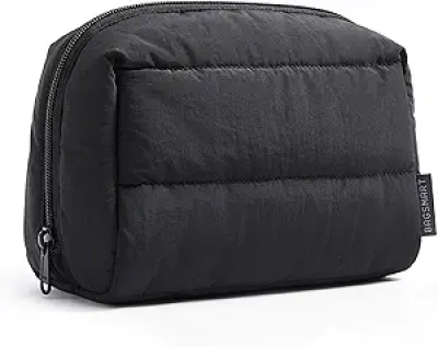 Trousse de Maquillage BAGSMART Imperméable - Rangement Compact Noir