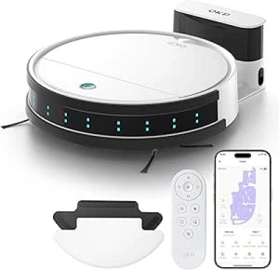OKP K5B Robot Aspirateur Laveur 2-en-1 | Wi-Fi Alexa | Poils d'Animaux