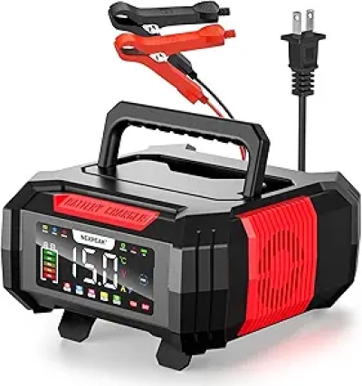 Chargeur Batterie 15A NEXPEAK 12V/24V - Chargeur Intelligent LiFePO4 avec Réparation