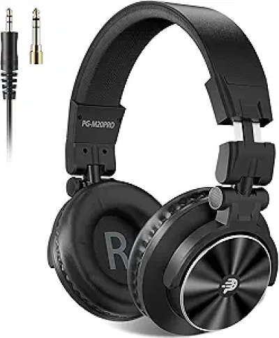 Casque Studio DJ PUPGSIS 40kHz Hi-Res - Casque Monitoring Professionnel