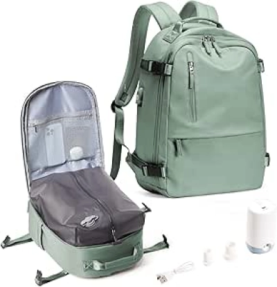 Sac à Dos Voyage Vacuum avec Pompe Électrique - Bagage Cabine Approuvé