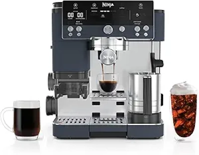 Machine à Café Ninja Luxe Premier 3 en 1 - Espresso, Café Filtre & Cold Brew