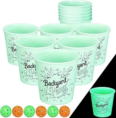 Jeu de Yard Pong Luminescent Mostop - Ensemble Géant pour Jardin