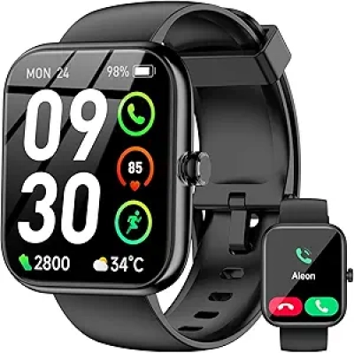 Montre Intelligente Alexa 1.83" - Tracker Fitness IP68 Waterproof, 120+ Sports