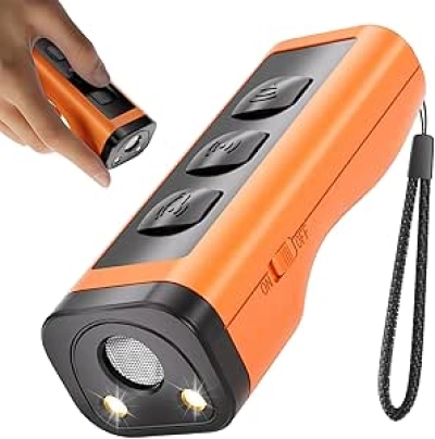 Dresseur Chien Ultrasonique Rechargeable 50m - Anti-Aboiement Humain