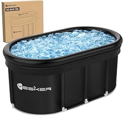 Baignoire de Plongée Froide Yesker 110L - Bain Froid Portable pour Récupération Musculaire