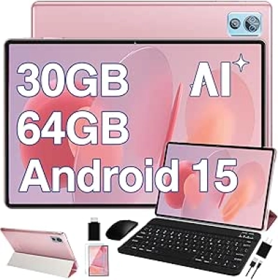 Tablette Android 15 10 pouces 30GB RAM - 2025 avec clavier