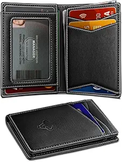Portefeuille Homme Cuir Véritable - BULLIANT Slim Wallet RFID Protection