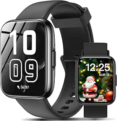Montre Intelligente Homme Femme 1.83" - Appels, Assistant IA, Suivi Santé IP68