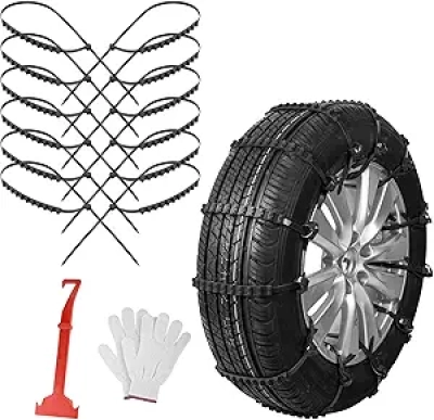Chaînes à Neige Universelles Qoosea - Anti-Dérapant pour Voiture, SUV et Camion