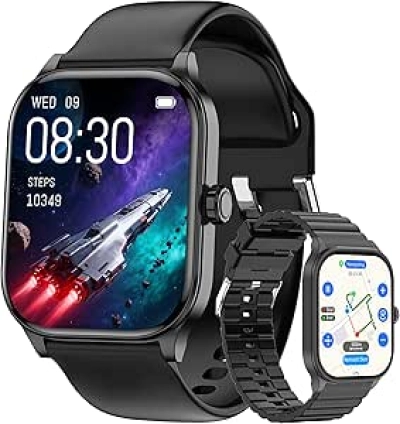 Smartwatch IA 2025 Homme Femme - Appels, GPS, Santé 24/7