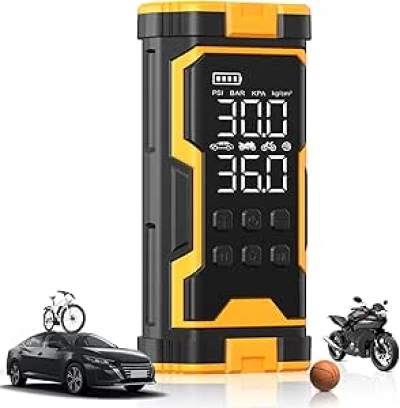 Compresseur d'Air Portable Pumptiva 150PSI - Gonfleur de Pneus Cordless Auto-Stop