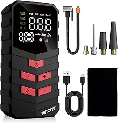 Compresseur d'Air Portable 16000mAh sans Fil - Gonfleur Pneu Voiture 150PSI