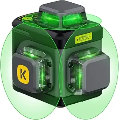 Fanttik D12 Ace Laser Level 360° - Niveau Laser Rechargeable IP54 pour Construction