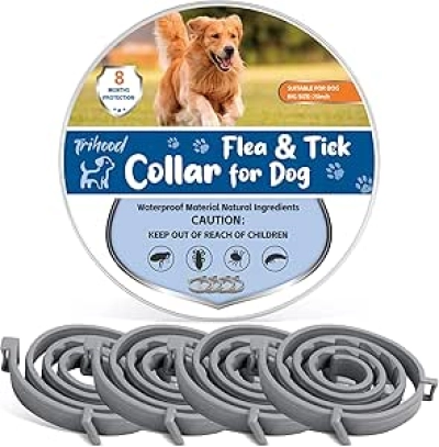 Collier Antiparasitaire Chien 4 Pack - Protection 8 Mois Waterproof