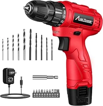 Perceuse Visseuse 12V AVID POWER - Mandrin 3/8", 1400 RPM, 25 Couple + Batterie