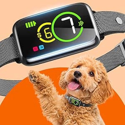Collier Anti-Aboiement Intelligent 1S Stop Barking - Humain et Efficace pour Tous les Chiens