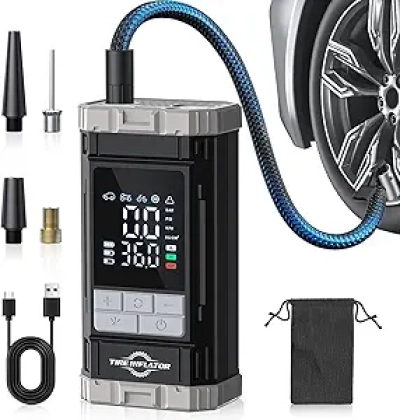 Compresseur d'Air Portable 150 PSI - Pompe Auto Électrique avec Écran LCD