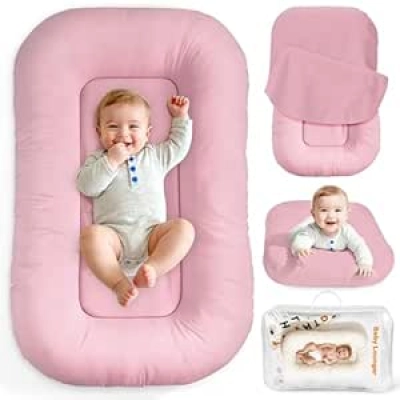 Nid de Bébé Rose 0-24 Mois - Cocon Respirant Certifié pour Nouveau-né