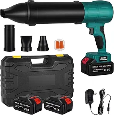 Souffleur de Feuilles sans Fil SOPPY 21V - 70000 RPM avec 2 Batteries
