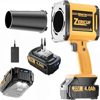 Souffleur de Feuilles sans Fil 180 MPH - 2 Batteries 4.0Ah, Moteur Brushless & LED
