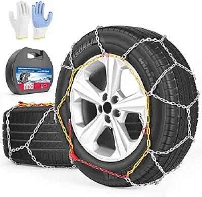 Chaînes à Neige Universelles pour Voiture - Installation Rapide et Grip Renforcé