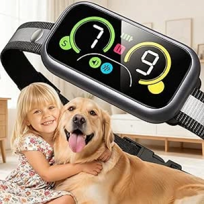 Collier Anti-Aboiement Intelligent Pro - 4 Modes Ajustables pour Chiens 5-150kg