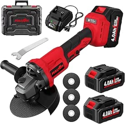 Meuleuse d'angle sans fil 115mm 12000 RPM - Brushless avec 2 batteries 4.0Ah