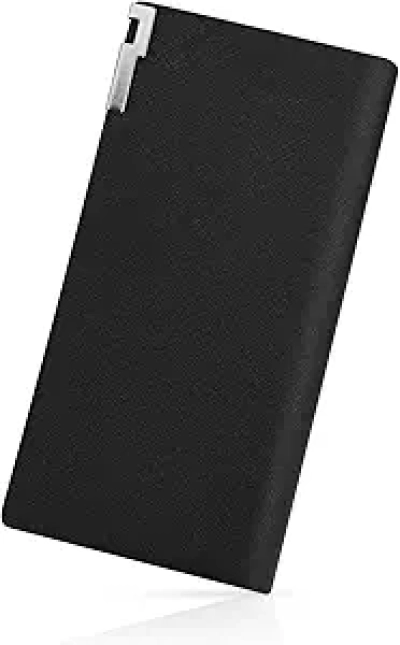 Portefeuille Homme Bifold Cuir Véritable - 11 Emplacements Cartes - Noir