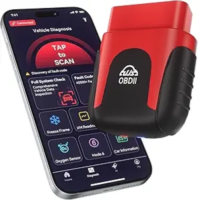 Lecteur OBD2 Bluetooth IA 2025 pour iPhone & Android - Diagnostic Auto Sans Abonnement