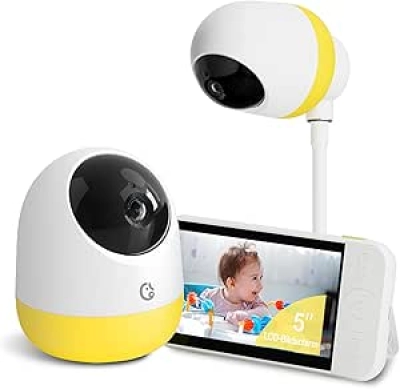 Babyphone Ellie Pro 2K avec Caméra - Sans WiFi, Portée 1000ft