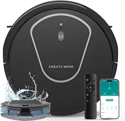 Robot Aspirateur Laveur Bagotte 5000Pa - 3-en-1 avec WiFi et Commande Vocale