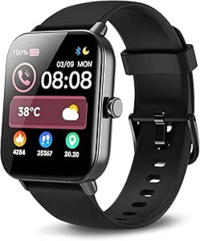 Smartwatch Homme Femme 1.8" avec Alexa - Cardiofréquencemètre SpO2 IP68