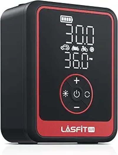Compresseur d'air portable LASFIT CR1 Pro - Gonfleur de pneu électrique 150PSI