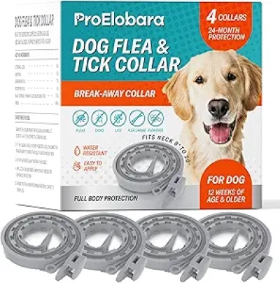 Collier Antiparasitaire pour Chien - Protection Puces et Tiques 24 Mois