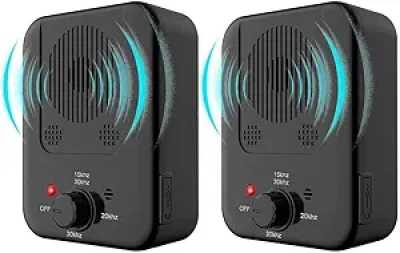 Anti-aboiement Ultrasonique pour Chiens - Lot de 2 Dispositifs Rechargeables