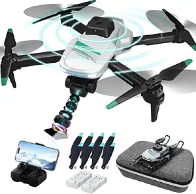 Drone 4K FPV Pliable avec Caméra - 40min d'Autonomie - Enfant & Adulte