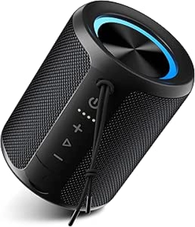 Enceinte Bluetooth Portable IPX7 Étanche - 15W Basse Puissante, 2600mAh