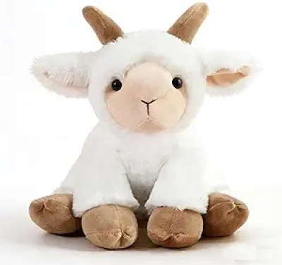 Peluche Chèvre 20cm - Jouet Doux pour Enfants | Cadeau Noël