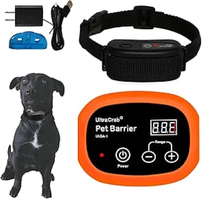 Barrière électrique sans fil pour chien - Clôture intérieure rechargeable