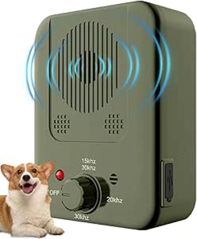 Anti-aboiement Ultrasonique pour Chiens - Dispositif Silencieux Efficace Intérieur/Extérieur