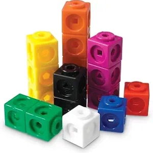 Cubes MathLink 100 pièces - Jeu STEM Mathématiques enfant 5 ans+