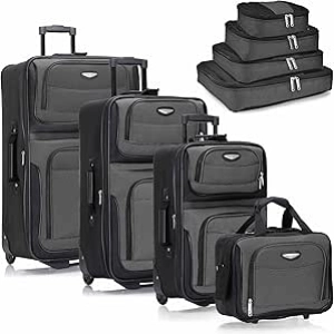 Ensemble valise Travel Select Amsterdam 8 pièces extensible avec roulettes