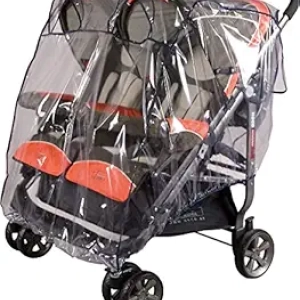 Capote Imperméable Poussette Jumeaux Babyplus - Protection Pluie Bleu Marine
