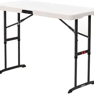Table Pliante Professionnelle LIFETIME 80387 4 Pieds Ajustable