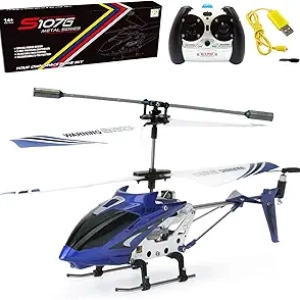 Hélicoptère RC Cheerwing S107 3 canaux avec Gyro - Mini drone bleu